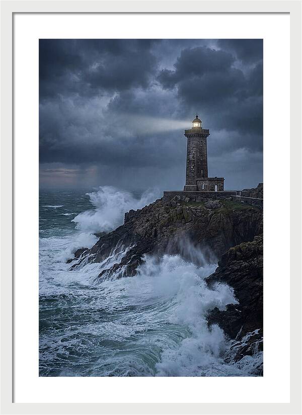 Lighthouse Amidst Stormy Seas