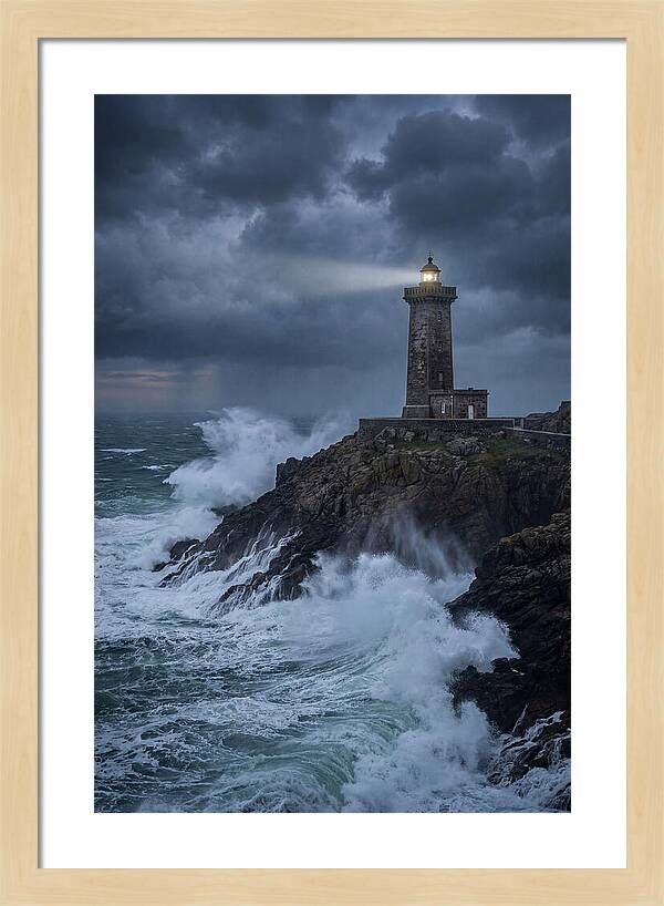 Lighthouse Amidst Stormy Seas