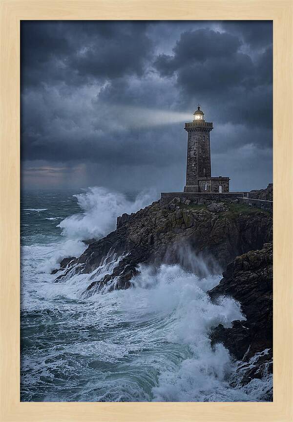 Lighthouse Amidst Stormy Seas