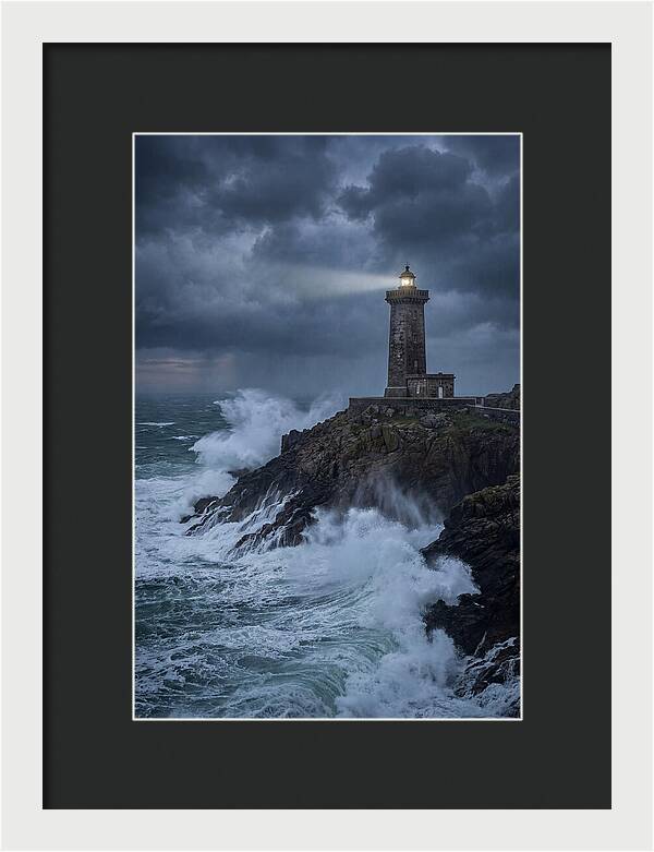 Lighthouse Amidst Stormy Seas