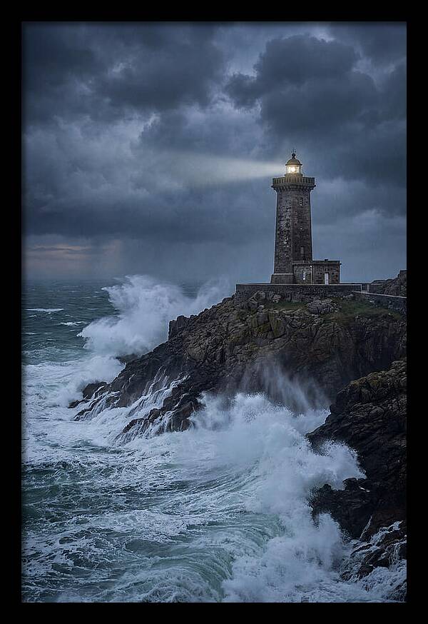 Lighthouse Amidst Stormy Seas