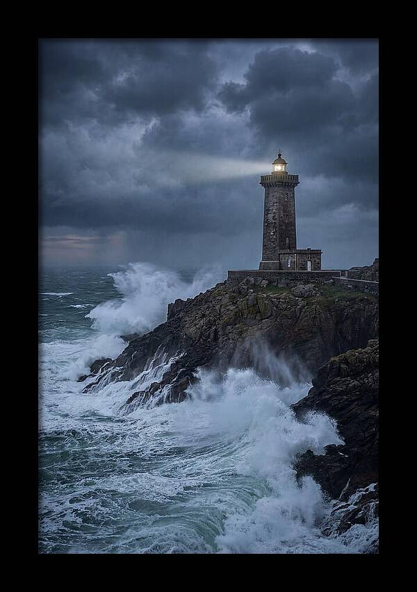 Lighthouse Amidst Stormy Seas