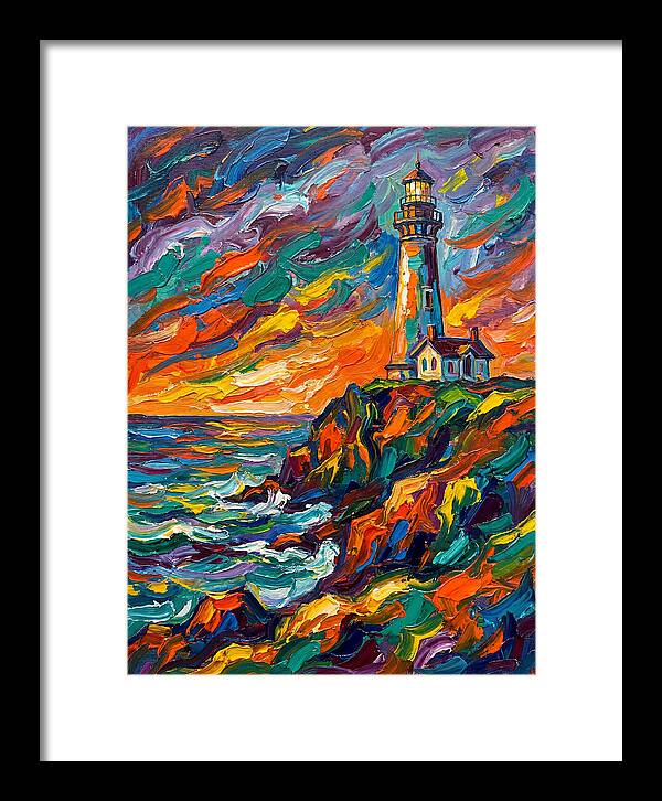 Lighthouse At Sunset