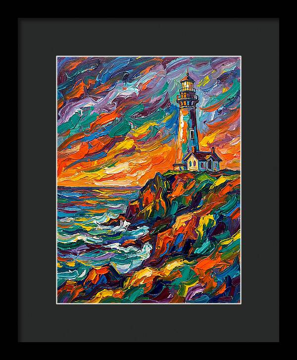 Lighthouse At Sunset