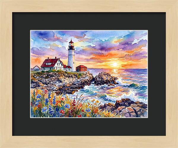 Lighthouse At Twilight