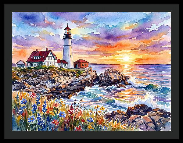 Lighthouse At Twilight