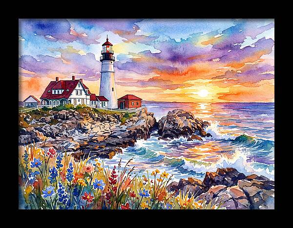 Lighthouse At Twilight
