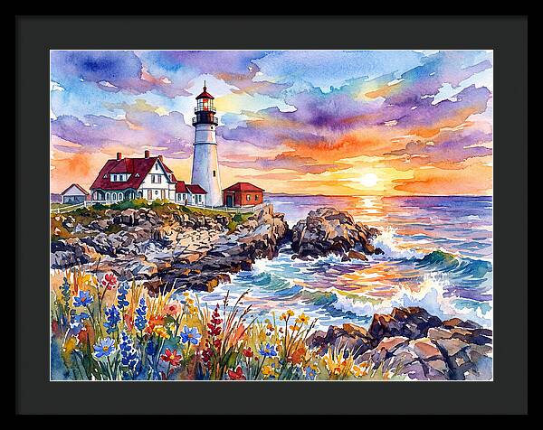 Lighthouse At Twilight