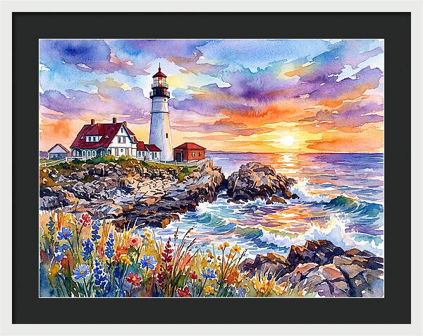 Lighthouse At Twilight