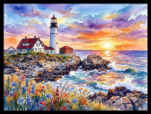 Lighthouse At Twilight