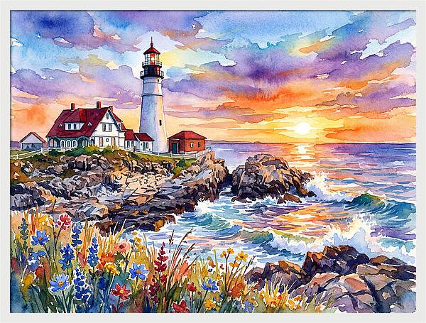 Lighthouse At Twilight