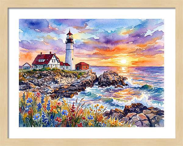Lighthouse At Twilight