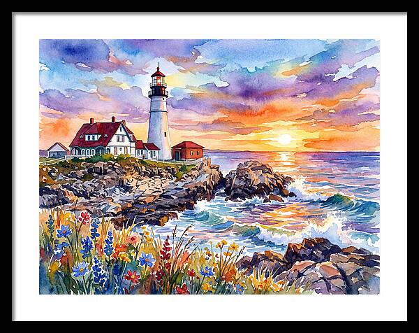 Lighthouse At Twilight