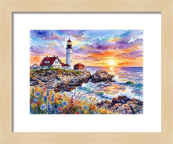 Lighthouse At Twilight