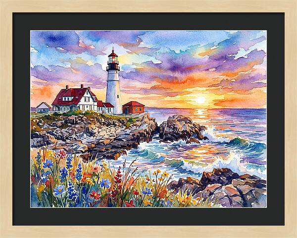 Lighthouse At Twilight