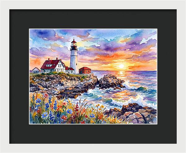 Lighthouse At Twilight