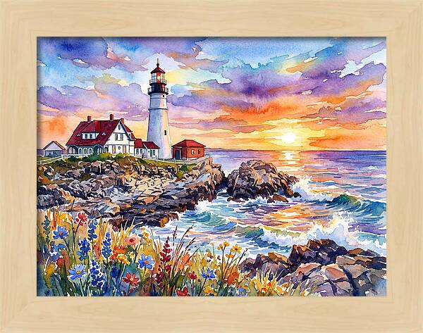 Lighthouse At Twilight