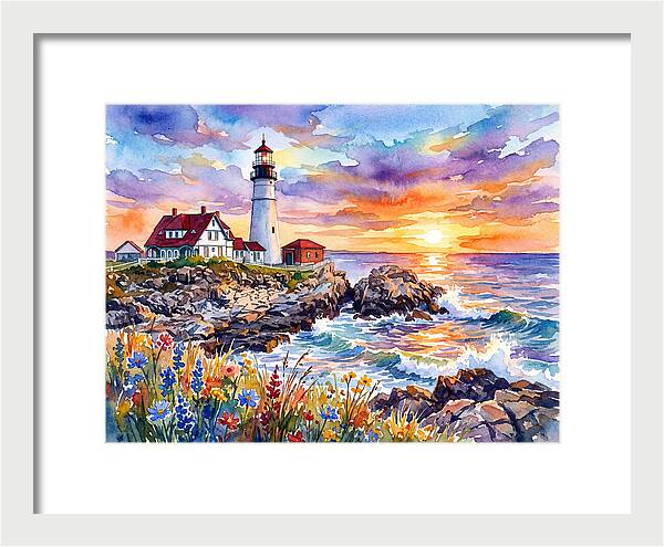 Lighthouse At Twilight