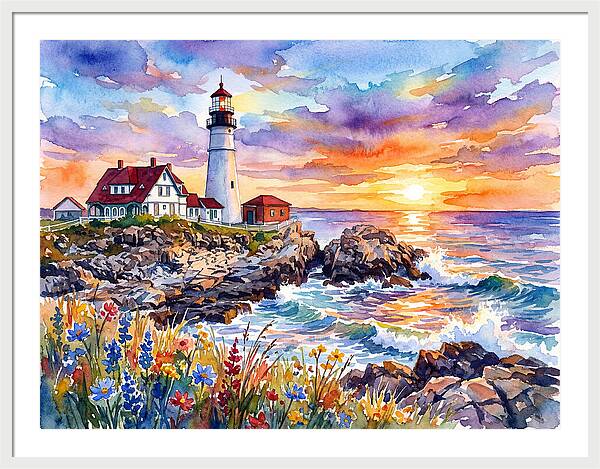 Lighthouse At Twilight