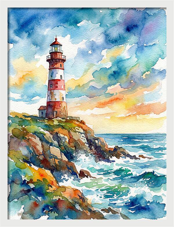 Lighthouse By The Sea