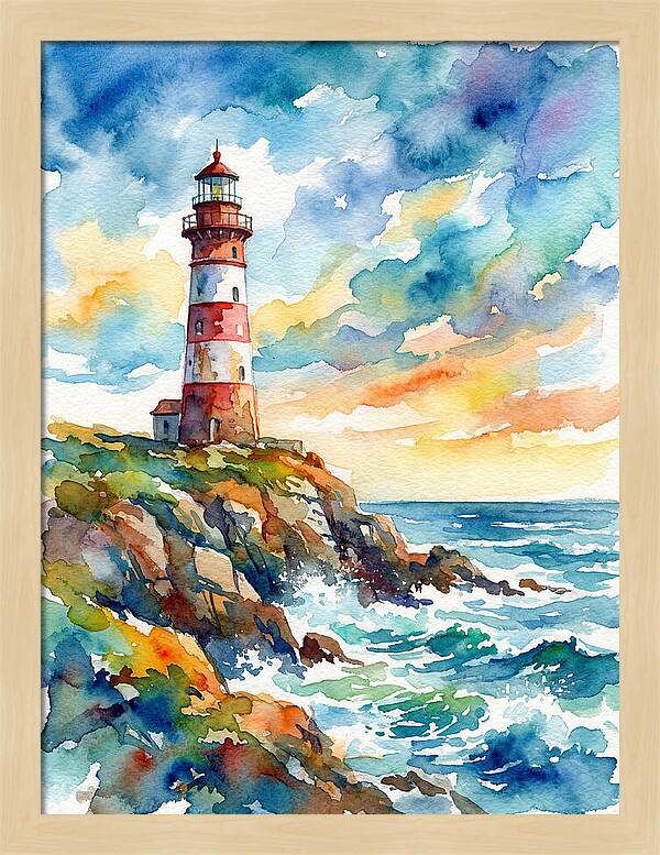 Lighthouse By The Sea