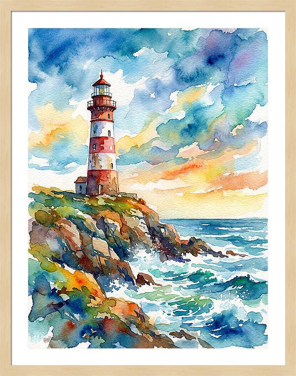 Lighthouse By The Sea