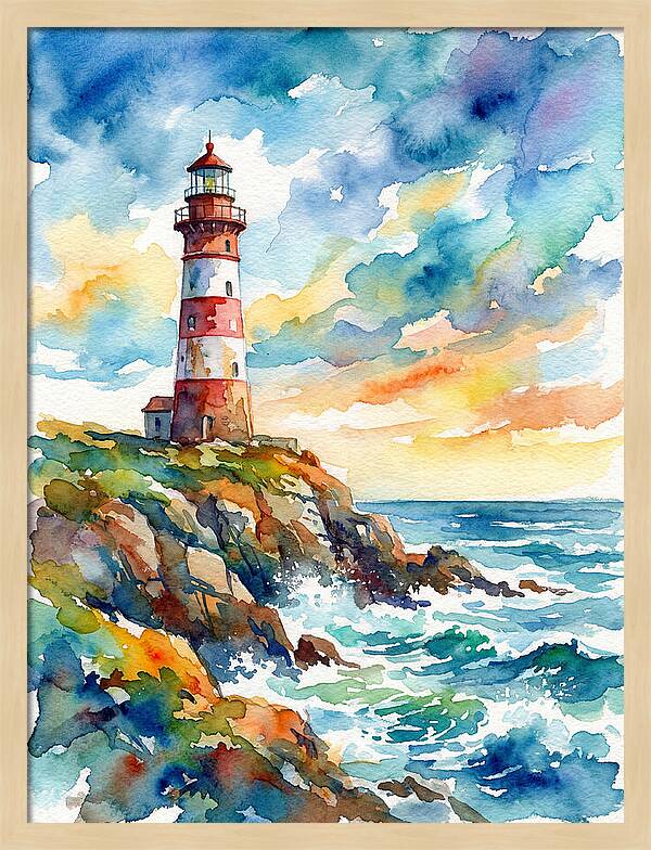 Lighthouse By The Sea