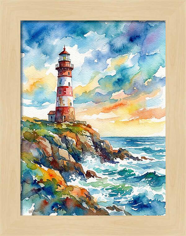 Lighthouse By The Sea