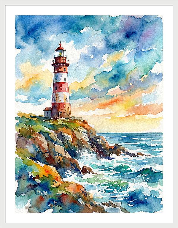 Lighthouse By The Sea