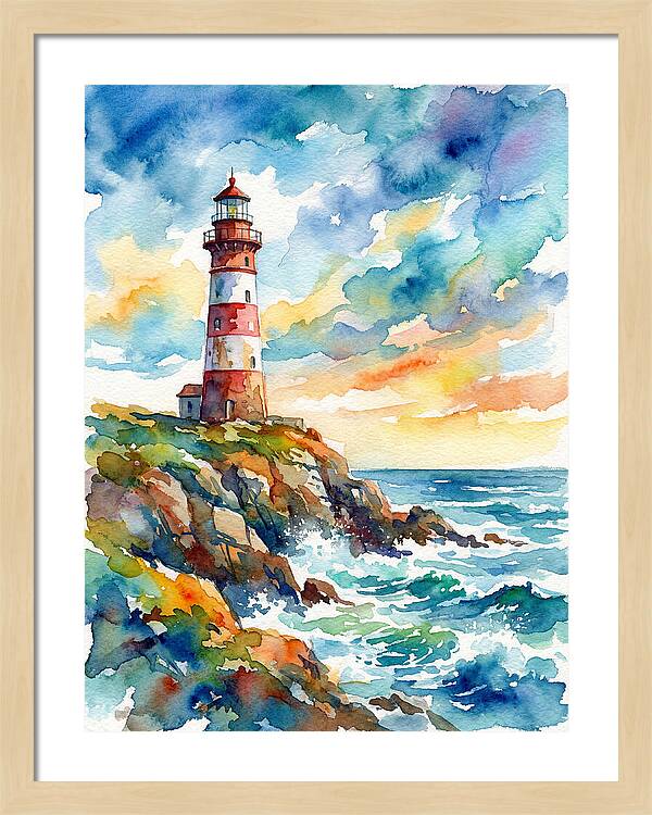 Lighthouse By The Sea