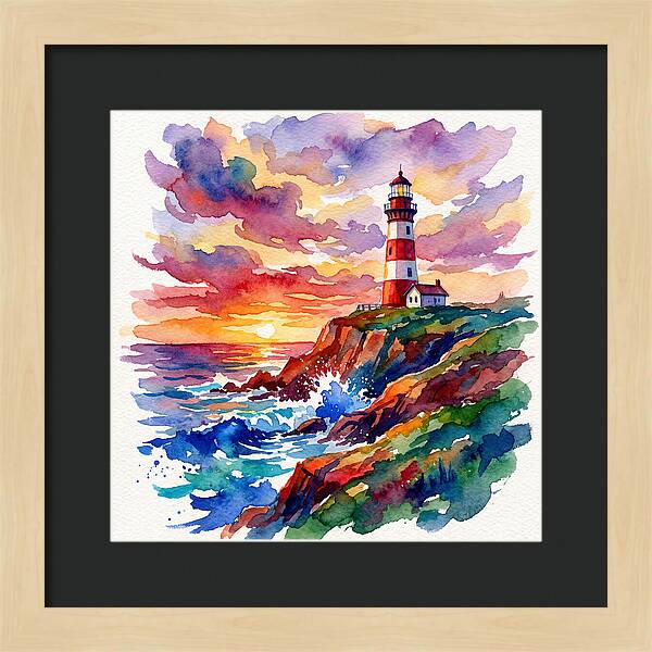 Lighthouse Glow At Dusk