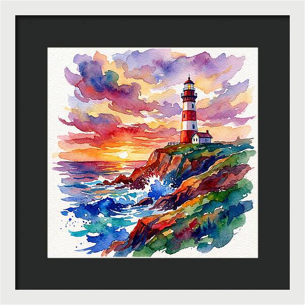 Lighthouse Glow At Dusk