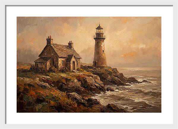 Lighthouse Keeper Cottage Beside Tower
