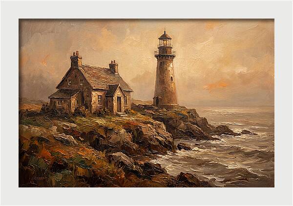 Lighthouse Keeper Cottage Beside Tower