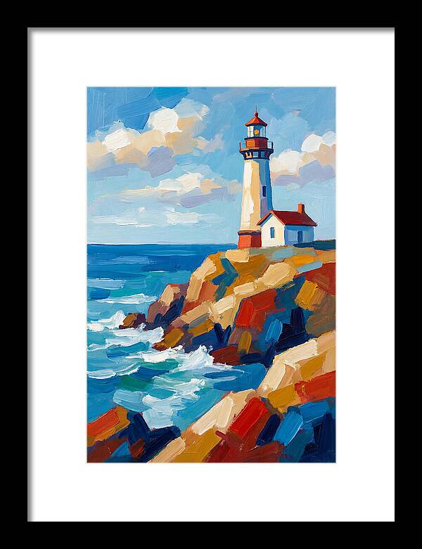 Lighthouse Tranquility By The Sea