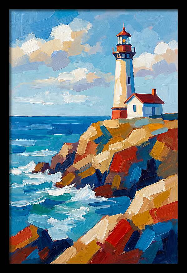 Lighthouse Tranquility By The Sea