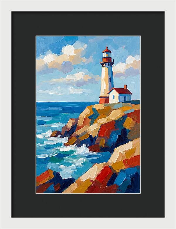 Lighthouse Tranquility By The Sea