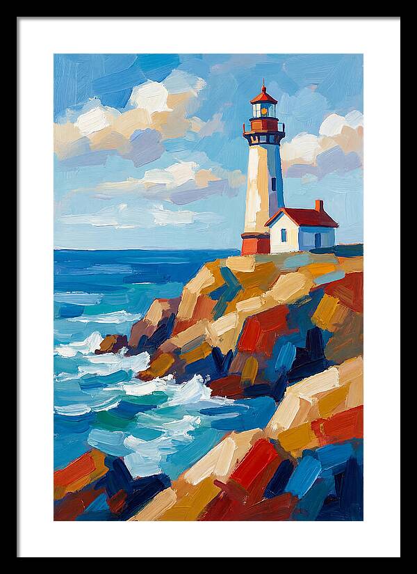 Lighthouse Tranquility By The Sea