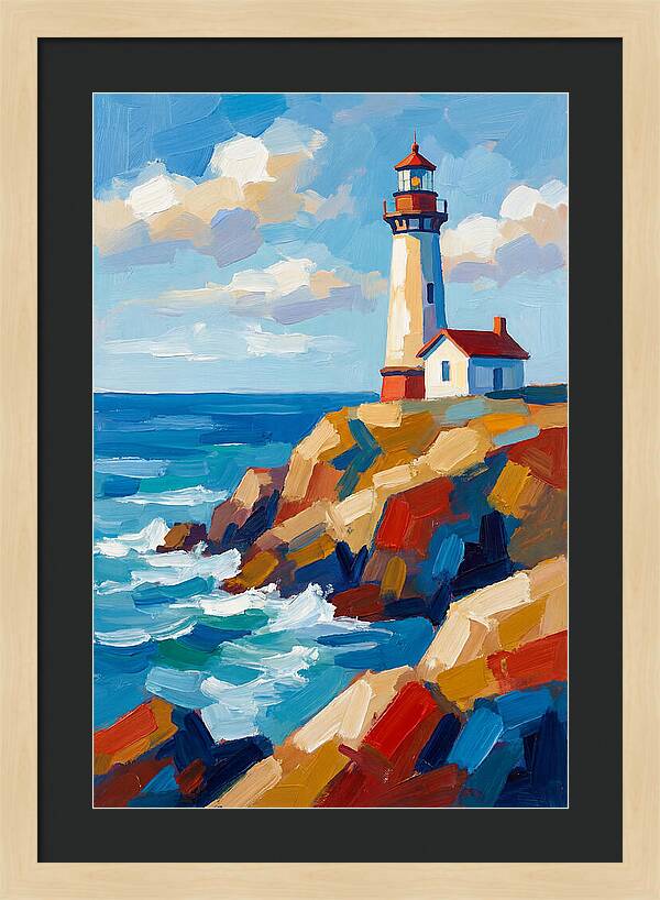 Lighthouse Tranquility By The Sea