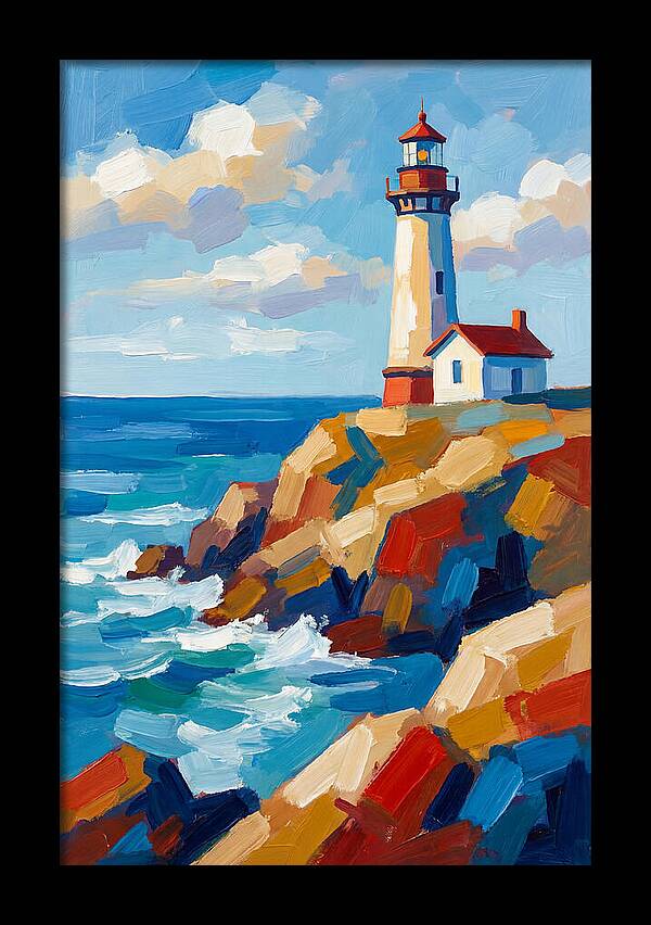 Lighthouse Tranquility By The Sea