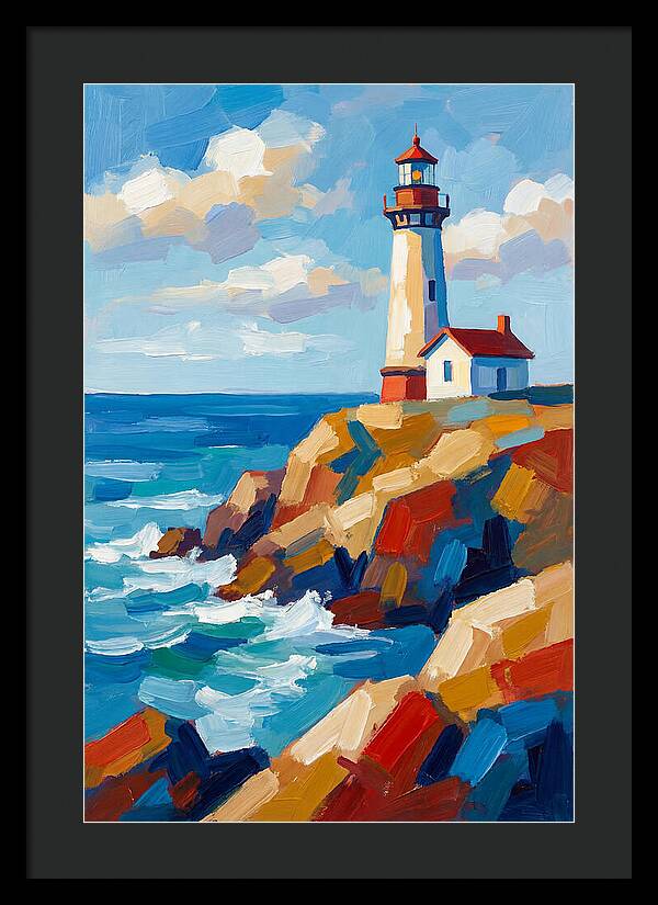 Lighthouse Tranquility By The Sea