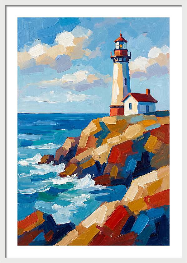Lighthouse Tranquility By The Sea