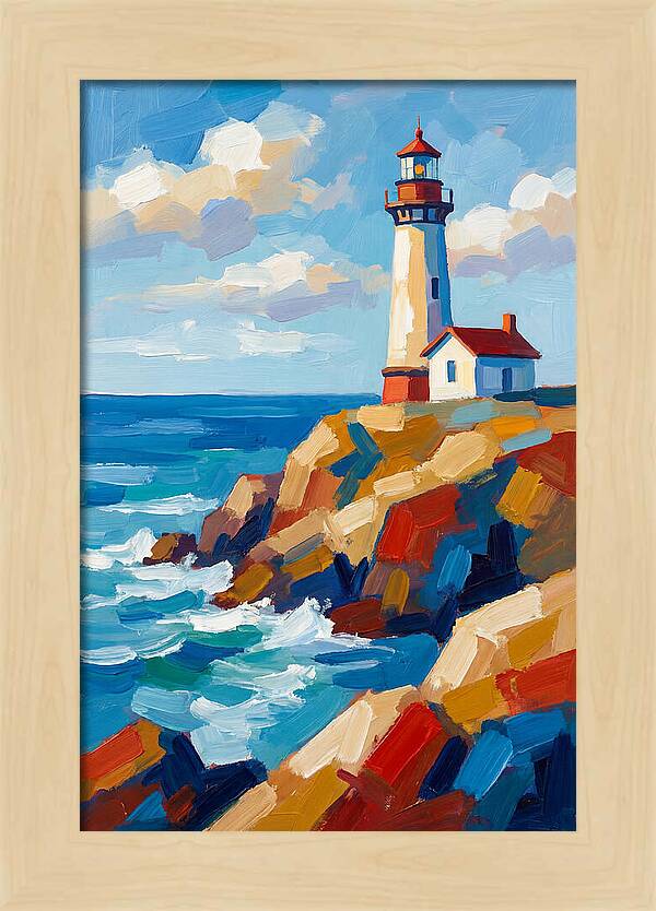 Lighthouse Tranquility By The Sea