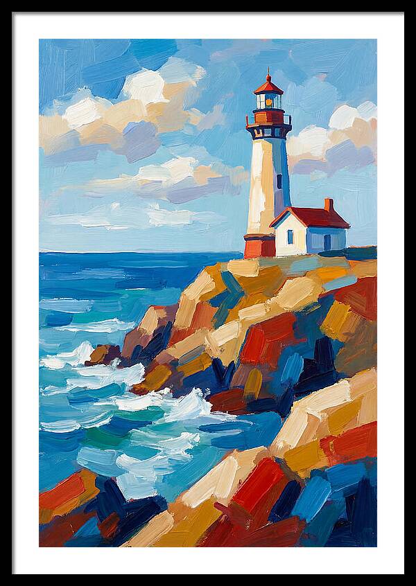Lighthouse Tranquility By The Sea