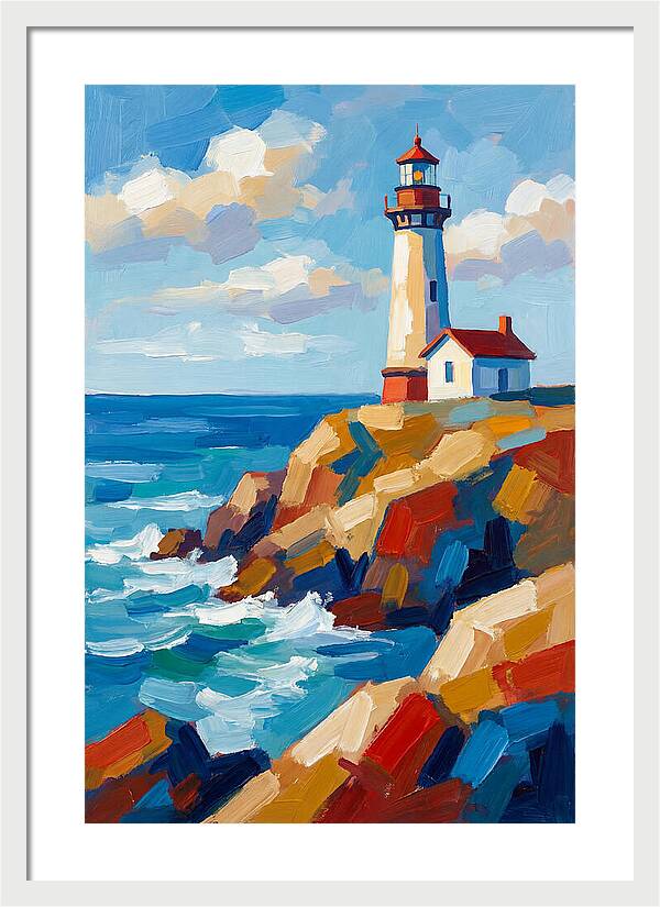 Lighthouse Tranquility By The Sea