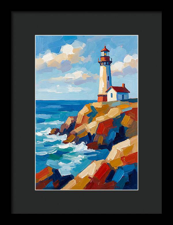 Lighthouse Tranquility By The Sea