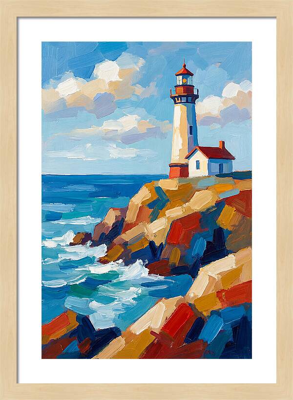 Lighthouse Tranquility By The Sea