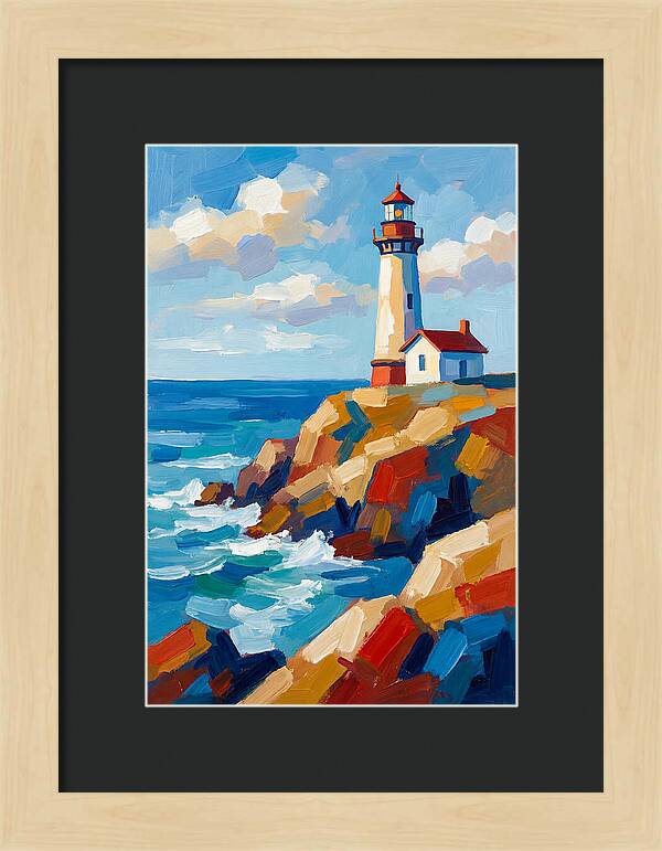 Lighthouse Tranquility By The Sea