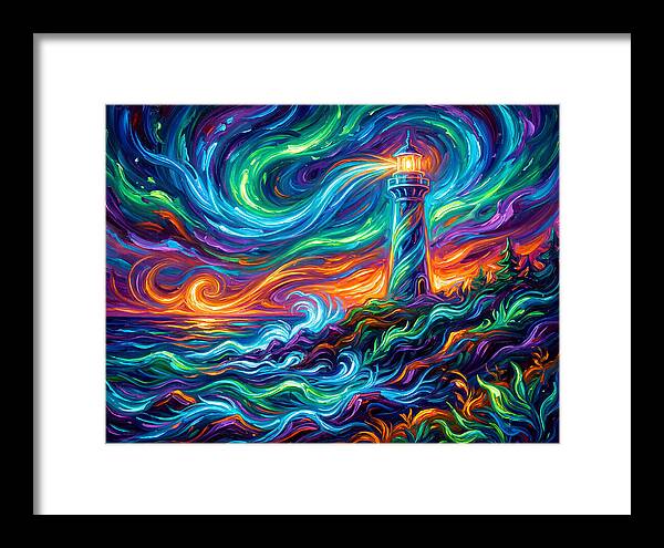 Lighthouse Under Starry Skies