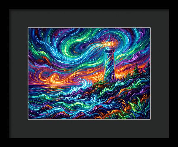 Lighthouse Under Starry Skies